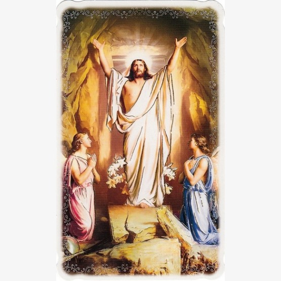 Veľkonočný obrázok Krista s anjelmi /...