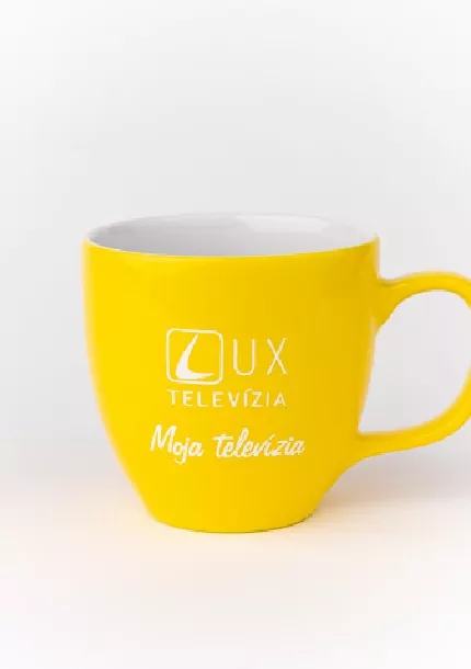 Hrnček TV LUX - žltý