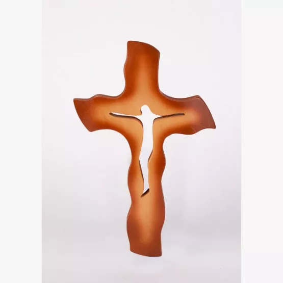 Kríž drevený malý -  melír