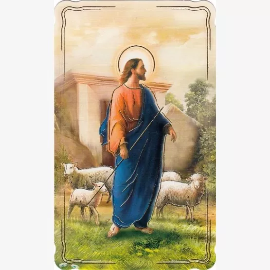 Veľkonočný obrázok Krista s ovečkami