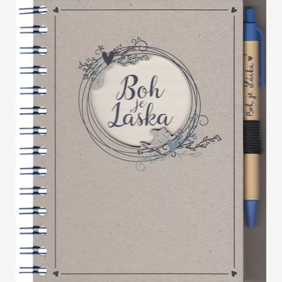 Zápisník s perom – Boh je Láska