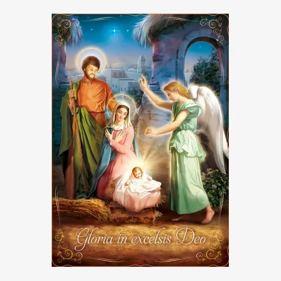 Vianočná pohľadnica s textom / anjel