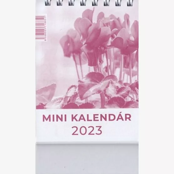 Mini kalendár 2023 / stolový / červený