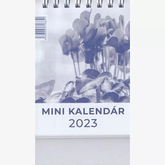 Mini kalendár 2023 / stolový / modrý