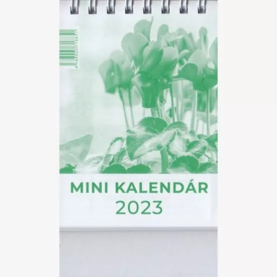 Mini kalendár 2023 / stolový / zelený