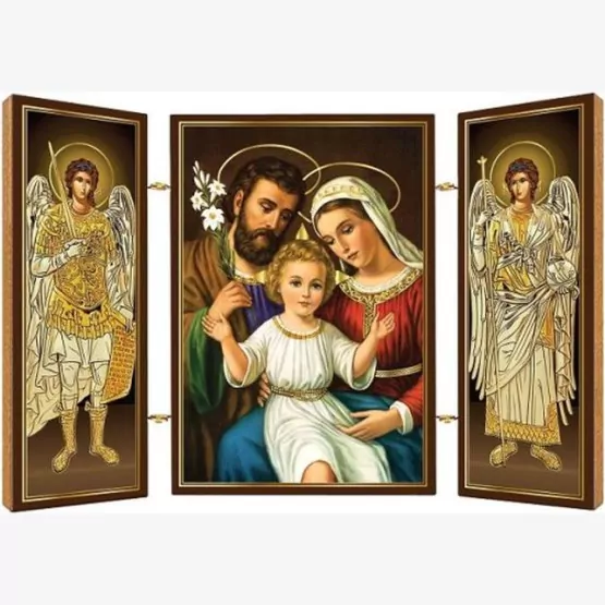 Triptych drevený – Sv. rodina