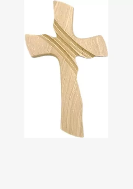 Drevený kríž mašľový bez korpusu / malý, prírodný