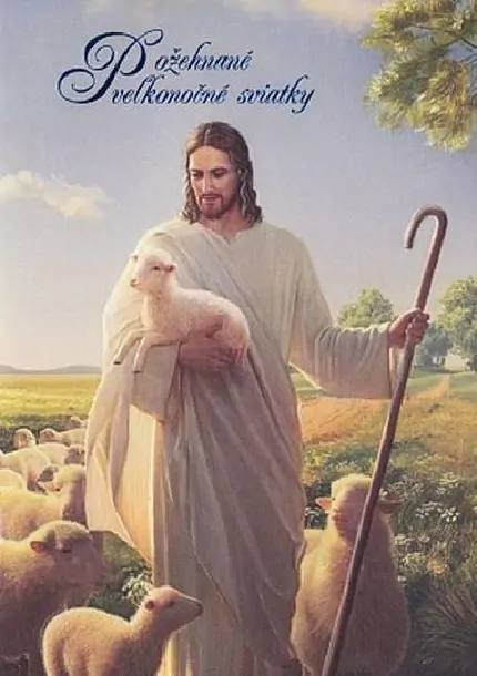 Veľkonočný pozdrav s textom- Ježiš pastier