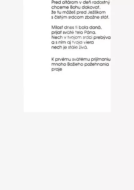 Pozdrav k 1. sv. prijímaniu... 2