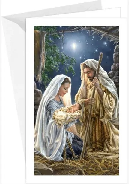 Vianočný pozdrav s textom/ Mária s jezuliatkom