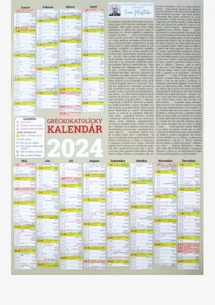 Gréckokatolícky kalendár 2024 plagát/ Misionár