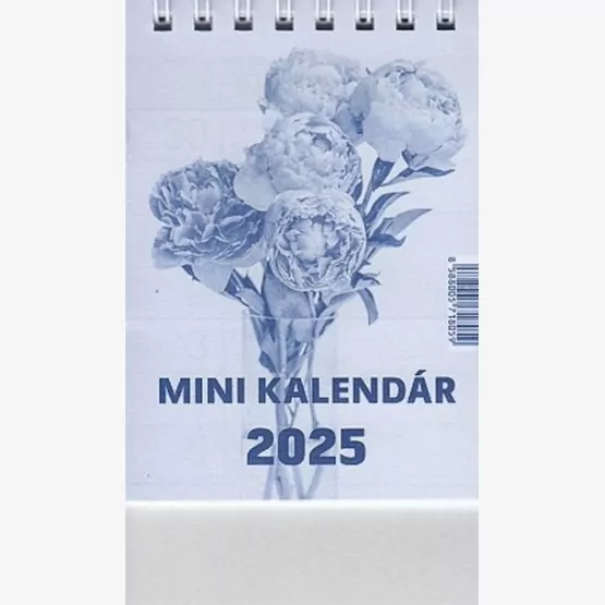 Mini kalendár 2025 -stolový – modrý